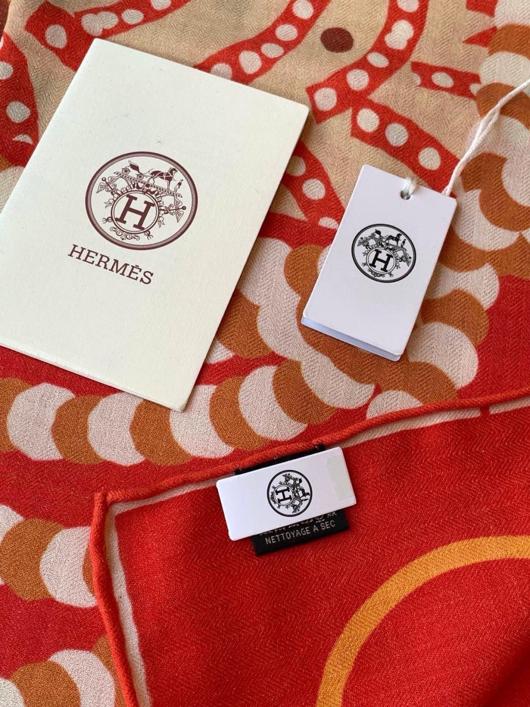 HERMES 26S SCARF 140 IN CASHMERE AND SILK 304706
