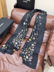 CHANEL 26S SCARF 200 IN CASHMERE AND SILK 307226