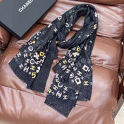 CHANEL 26S SCARF 200 IN CASHMERE AND SILK 307226