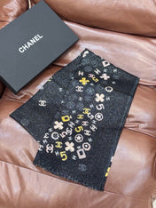 CHANEL 26S SCARF 200 IN CASHMERE AND SILK 307226