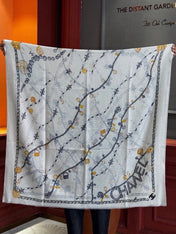 CHANEL 26S SCARF 200 IN CASHMERE AND SILK 307228