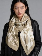 CHANEL 26S SCARF 135 IN CASHMERE AND SILK 309366