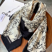 CHANEL 26S SCARF 140 IN CASHMERE AND SILK 309374