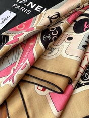 CHANEL 26S SCARF 135 IN CASHMERE AND SILK 309870