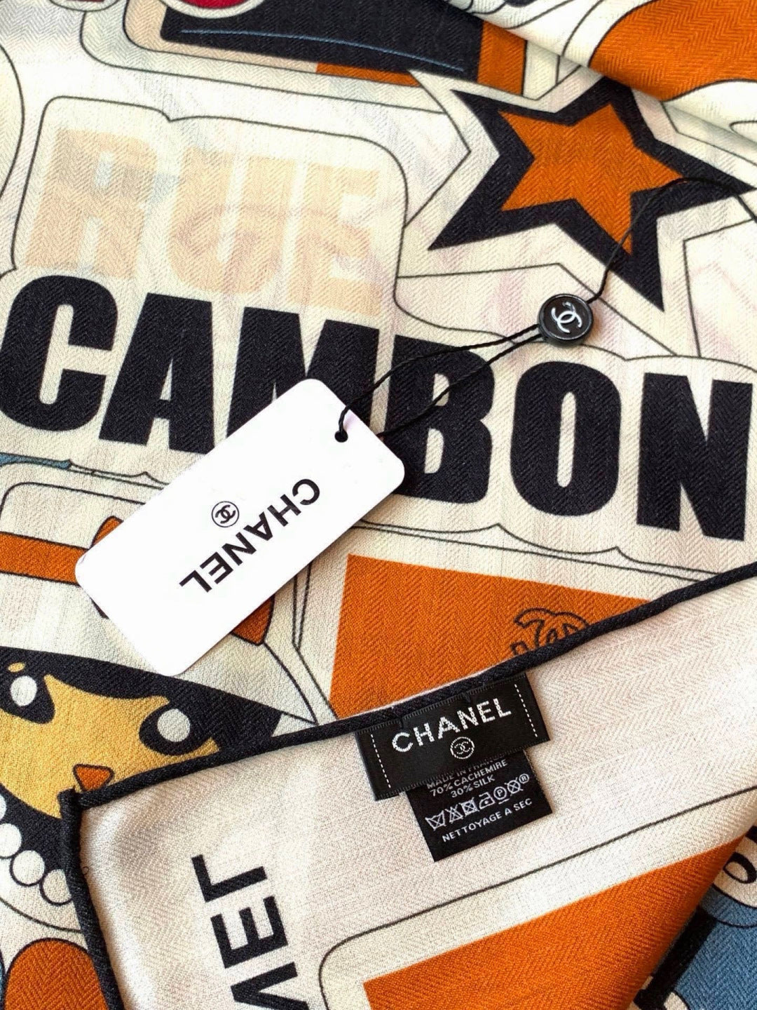 CHANEL 26S SCARF 135 IN CASHMERE AND SILK 309871