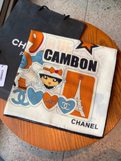 CHANEL 26S SCARF 135 IN CASHMERE AND SILK 309871