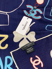 CHANEL 26S SCARF 135 IN CASHMERE AND SILK 309914