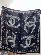 CHANEL 26S SCARF 135 IN SILK AND CASHMERE 313314