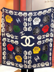 CHANEL 26S SCARF 140 IN SILK AND CASHMERE 313321