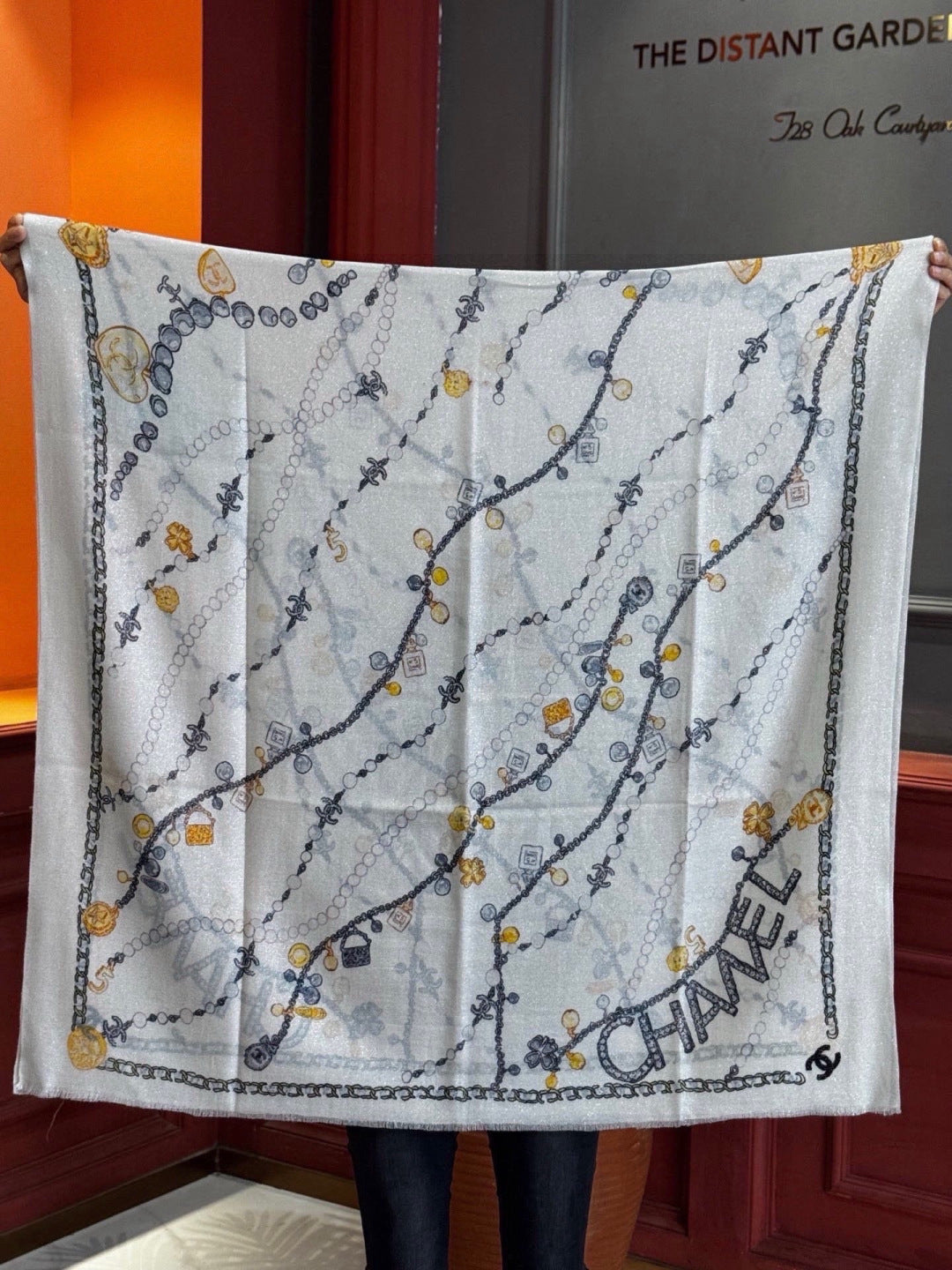 CHANEL 26S SCARF 200 IN SILK 313205