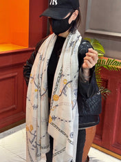 CHANEL 26S SCARF 200 IN SILK 313205