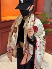 LV 26S SCARF 140 IN CASHMERE AND SILK 315135