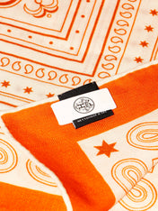 HERMES 26S SCARF 135 IN SILK AND CASHMERE 498486