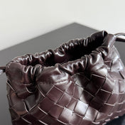 SMALL DUSTBAG 21 IN DARK BROWN LAMBSKIN