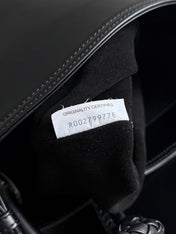 BOTTEGA VENETA 25S MEDIUM LIBERTA 30 IN BLACK CALFSKIN GOLD HARDWARE