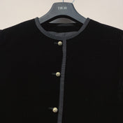 DIOR 25S ROUND-NECK VELVET JACKET 699