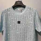 CHANEL 26S SHORT-SLEEVE KNIT TOP STYLE 1085