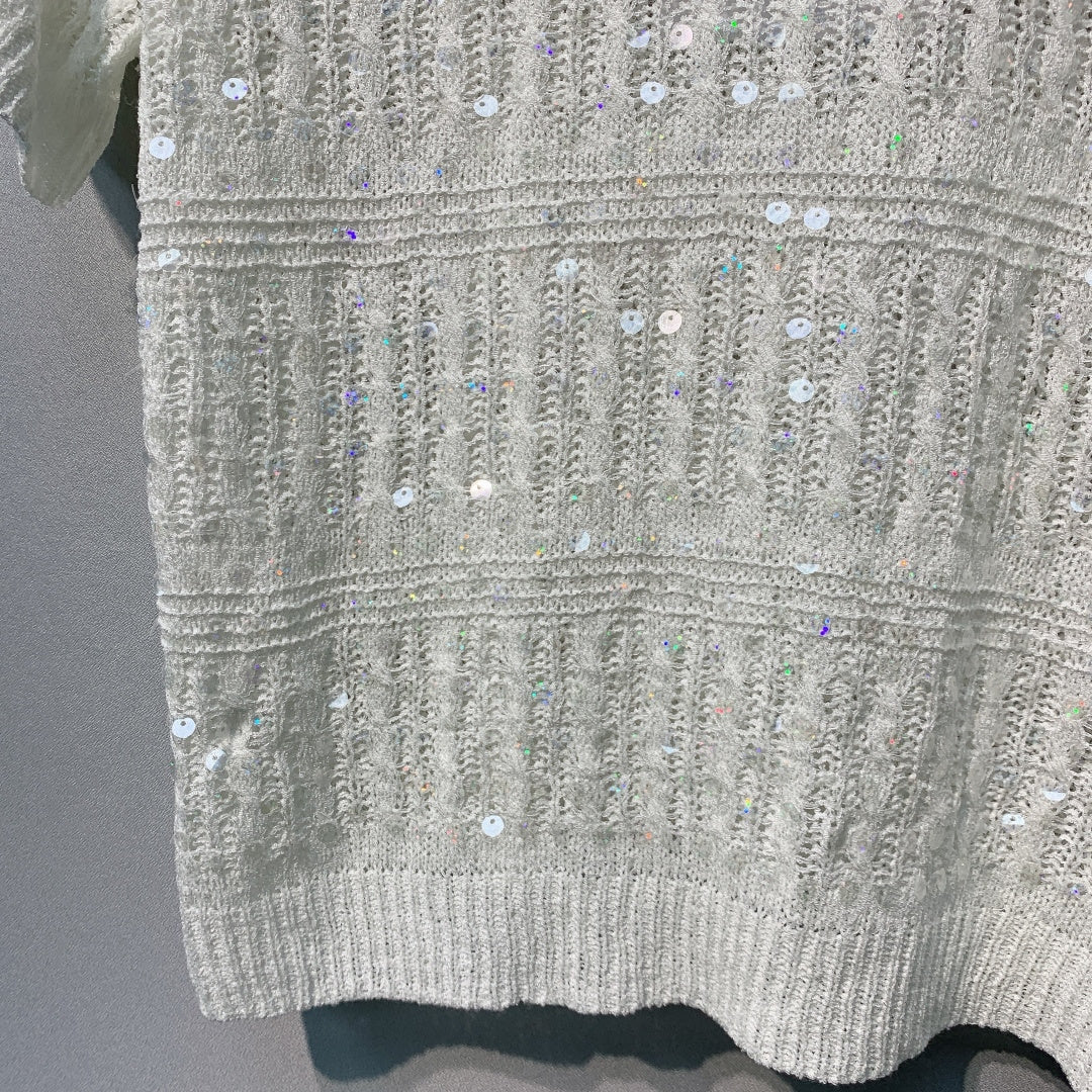 CHANEL 26S SHORT-SLEEVE KNIT TOP STYLE 1084
