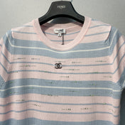 CHANEL 26S SHORT-SLEEVE KNIT TOP STYLE 1080
