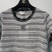 CHANEL 26S SHORT-SLEEVE KNIT TOP STYLE 1079