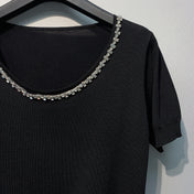 CHANEL 26S SHORT-SLEEVE KNIT TOP STYLE 1077