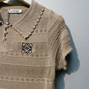 LOEWE 26S OPEN KNIT POLO 359