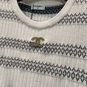 CHANEL 26S KNIT SHORT SLEEVE T-SHIRT STYLE 1282