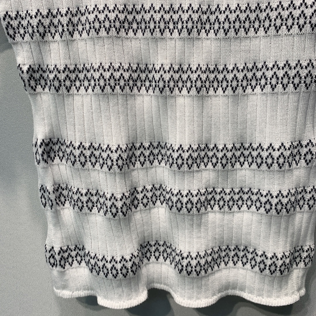 CHANEL 26S KNIT SHORT SLEEVE T-SHIRT STYLE 1282