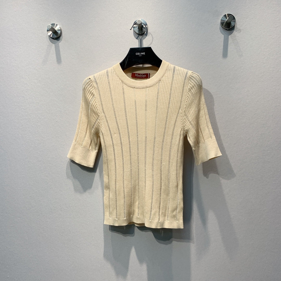 MAXMARA 26S SHORT-SLEEVE KNIT TOP 270