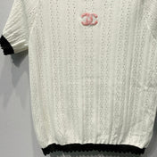 CHANEL 26S SHORT-SLEEVE KNIT TOP 1458