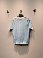CHANEL 26S SHORT-SLEEVE KNIT TOP 1456