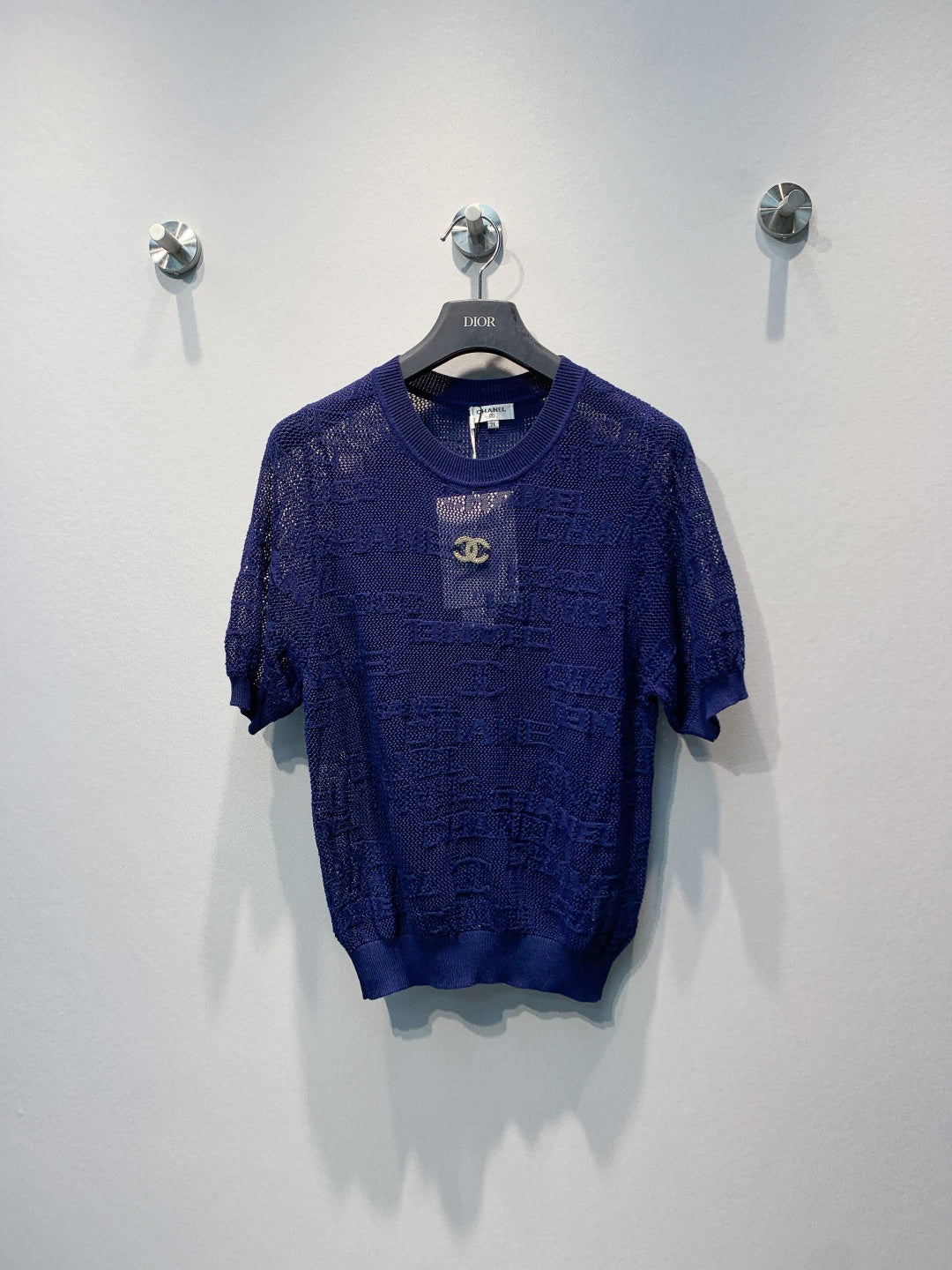 CHANEL 26S SHORT-SLEEVE KNIT TOP 1453