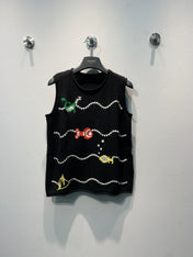 CHANEL 26S SLEEVELESS KNIT TOP 1427