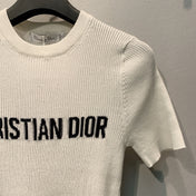 DIOR 26S SHORT-SLEEVE KNIT TOP 1365