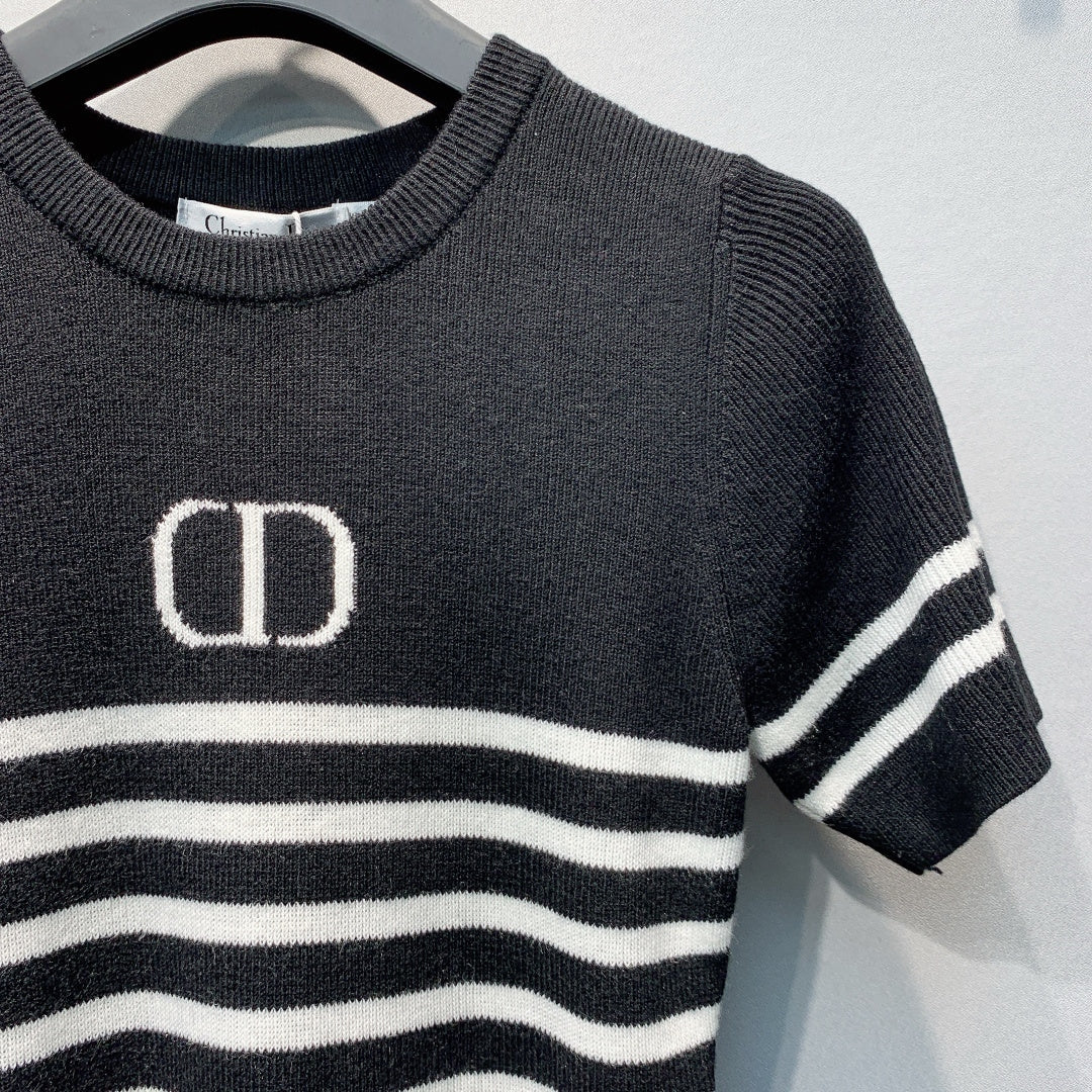 DIOR 26S SHORT-SLEEVE KNIT TOP 1361