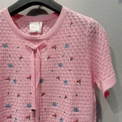 DIOR 26S SHORT-SLEEVE KNIT TOP 1430
