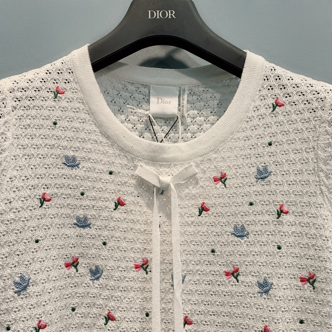 DIOR 26S SHORT-SLEEVE KNIT TOP 1429