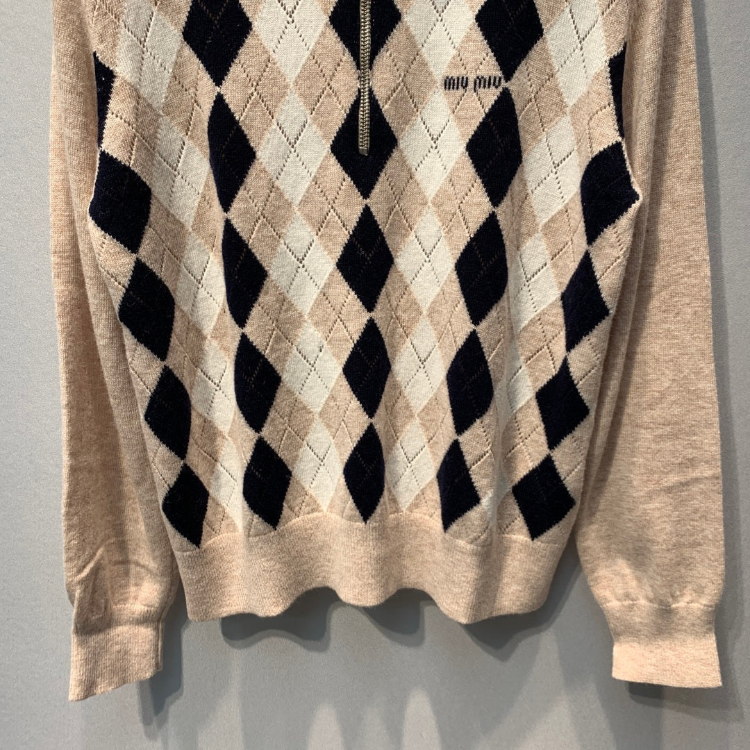 MIUMIU 26S POLO KNIT SWEATER 1368