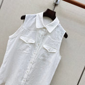 HERMES 26S SLEEVELESS TOP & SKIRT SET 774