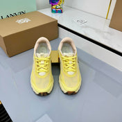 LOEWE 26S RUNNING SNEAKERS IN LIGHT YELLOW MESH