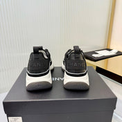 CHANEL 26S PLATFORM SNEAKERS IN BLACK MIX WHITE SUEDE WITH CC LOGO