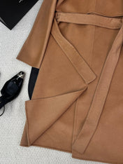 HERMES 25S REVERSIBLE LONG CASHMERE COAT 242