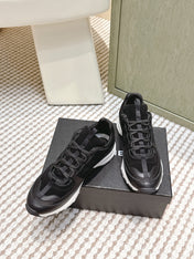 CHANEL 25S LUXURY SNEAKERS IN BLACK CALFSKIN AND SUEDE