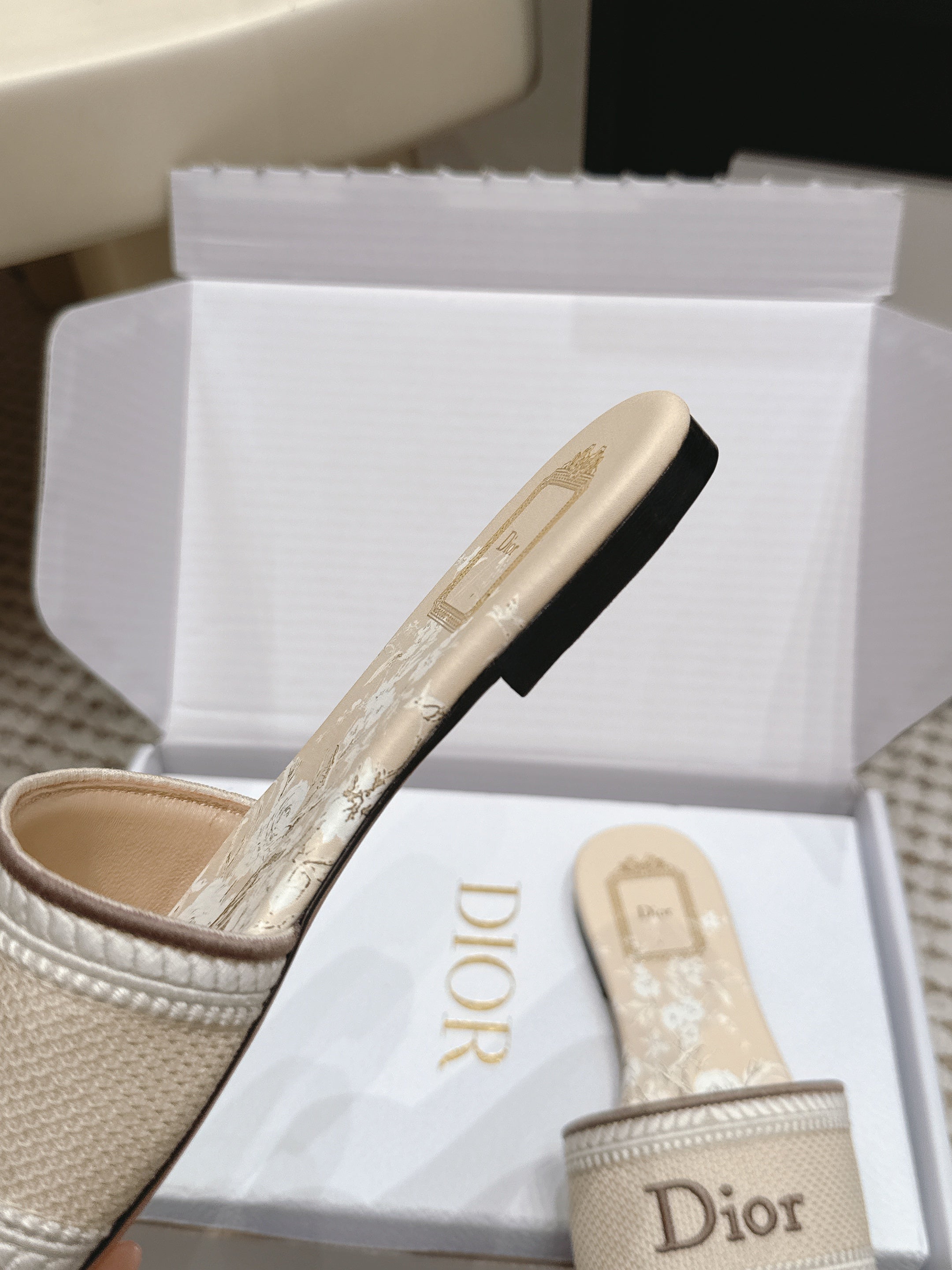 DIOR 26S D-WAY SLIDE IN MULTICOLOR CANVAS STYLE 09