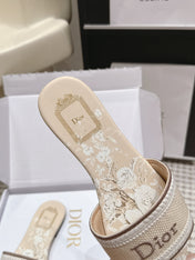 DIOR 26S D-WAY SLIDE IN MULTICOLOR CANVAS STYLE 09