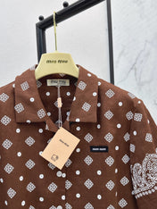 MIUMIU 26S LOOSE FIT SHORT SLEEVED SHIRT 968