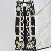 HERMES 25S SILK WIDE-LEG STRAIGHT PANTS 380