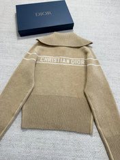 DIOR 26S REVERSIBLE CASHMERE NOTCHED-COLLAR JACKET 976