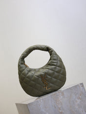 YSL 25S ICARE BABY 17 IN DARK OLIVE QUILTED CALFSKIN GOLD HARDWRE