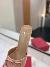 VALENTINO 26S HIGH-HEEL SANDALS 60 MM IN NUDE PINK PATENT CALFSKIN